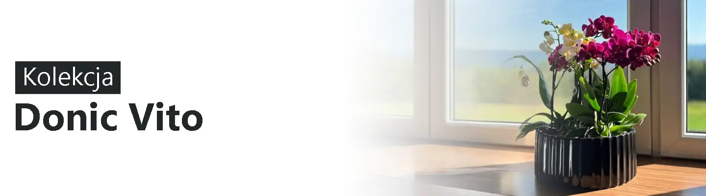 Baner kolekcji doniczek Vito