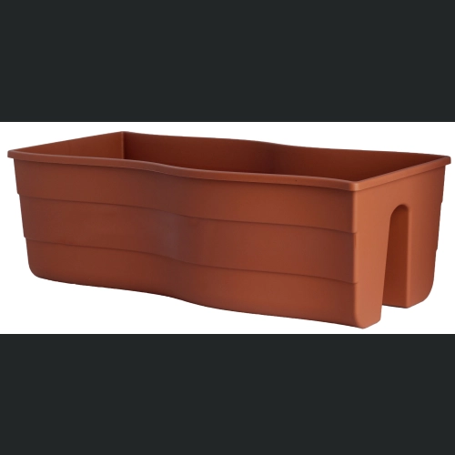 Donica balustradowa FALA 60x29 h20 - Terakota