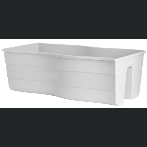 Donica balustradowa FALA 60x29 h20 - Biała