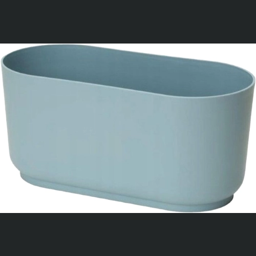Skrzynka - osłonka Satina eco recycled 27x13 h13 - Pudrowy błękit