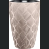 Doniczka Flow Slim 30 h48 + wkład - Taupe