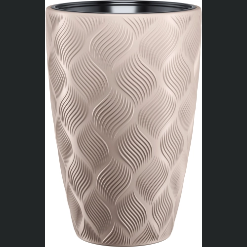 Doniczka Flow Slim 40 h58 + wkład - Taupe