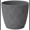 Doniczka FLOW Petit ECO Recycled z podst 15 h14 - Antracyt