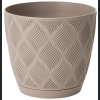 Doniczka FLOW Petit ECO Recycled z podst 15 h14 - Taupe