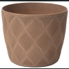 Doniczka osłonka FLOW Petit Eco WOOD 23 h21 - Naturalne drewno