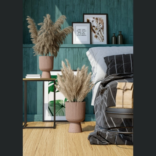 Doniczka KELI Mika Petit Eco WOOD 18 h26 - Naturalne drewno