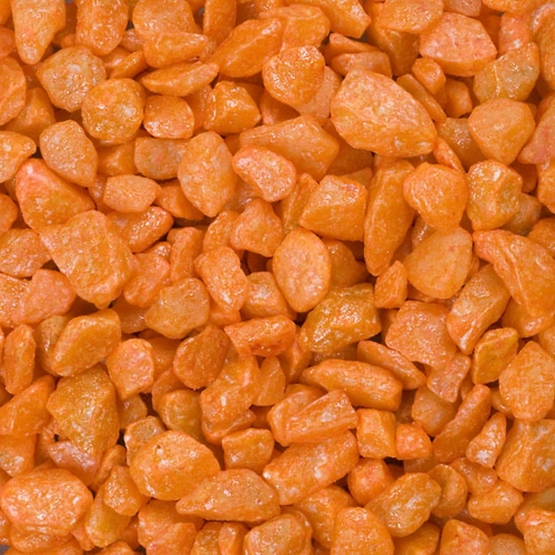 Ozdobny kamień dekoracyjny kamyk 0,5 kg 9-13 mm - Pomarańczowy