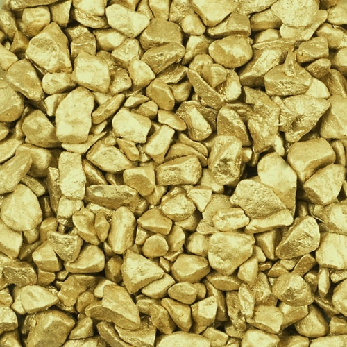 Ozdobny kamień dekoracyjny kamyk 0,5 kg 9-13 mm - Zloty