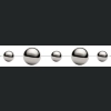 Girlanda z kul CHROME stal nierdzewna 10 h100 - Srebrna