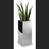 Donica ze stali nierdzewnej MIRROR High Square 30x30 h80 - Lustro