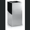 Donica ze stali nierdzewnej MIRROR High Square 30x30 h80 - Lustro
