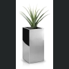 Donica ze stali nierdzewnej MIRROR High Square 30x30 h80 - Lustro