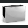 Donica ze stali nierdzewnej MIRROR Rectangle 60x30 h39 - Lustro