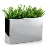 Donica ze stali nierdzewnej MIRROR Rectangle 60x30 h39 - Lustro