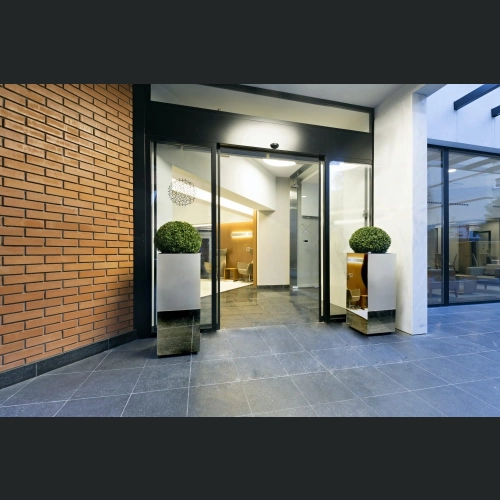 Donica ze stali nierdzewnej MIRROR High Square 30x30 h80 - Lustro