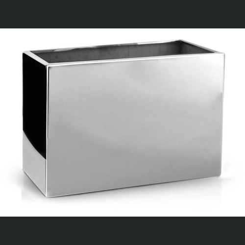 Donica ze stali nierdzewnej MIRROR Rectangle 80x38 h43 - Lustro