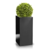 Donica z włókna szklanego FIBERGLASS high square 23x23 h50 - Czarna
