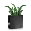 Donica z włókna szklanego FIBERGLASS high rectangle 75x28 h75 - Czarna
