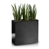Donica z włókna szklanego FIBERGLASS high rectangle 75x28 h75 - Czarna