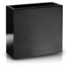 Donica z włókna szklanego FIBERGLASS high rectangle 74x28 h92 - Czarna