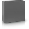 Donica z włókna szklanego FIBERGLASS high rectangle 74x28 h92 - Grafitowa