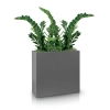 Donica z włókna szklanego FIBERGLASS high rectangle 74x28 h92 - Grafitowa