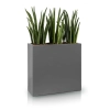 Donica z włókna szklanego FIBERGLASS high rectangle 74x28 h92 - Grafitowa