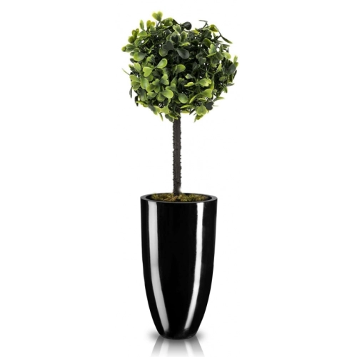 Donica z włókna szklanego FIBERGLASS cygaro 42 h78 - Czarna