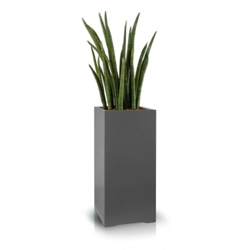 Donica z włókna szklanego FIBERGLASS high square 34x34 h70 - Grafitowa