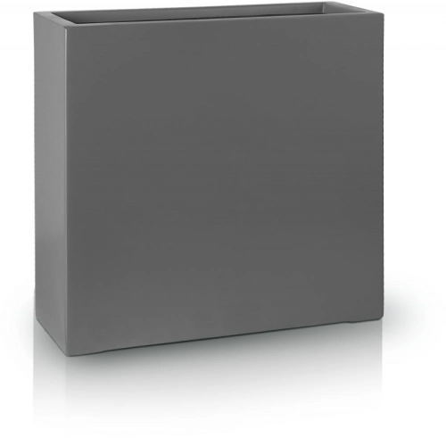 Donica z włókna szklanego FIBERGLASS high rectangle 74x28 h92 - Grafitowa