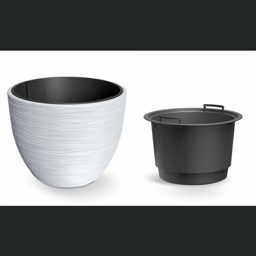 Doniczka FURU DBFU470 47 h38,5 + wkład - Biały