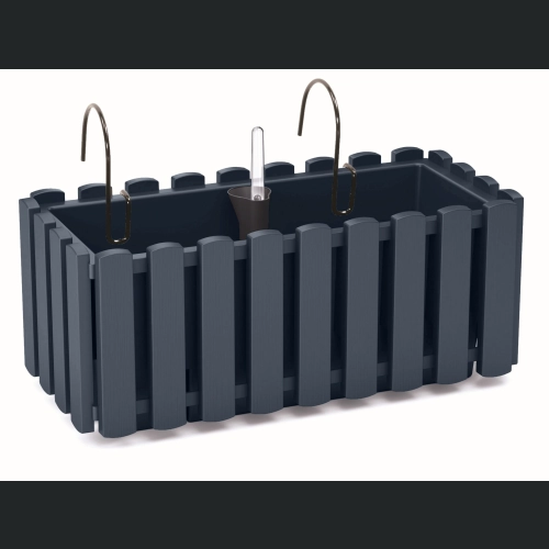 Skrzynka balkonowa + haki Boardee DDEF400W - Antracyt