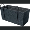 Skrzynka balkonowa FURU Case W DFC400W + haki 40x18 h20 - Antracytowa