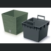 Doniczka FURU Square Low DFS240 24x24 h23 - Ziemisty zielony