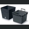 Doniczka FURU Square Low DFS240 24x24 h23 - Antracytowa