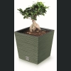 Doniczka FURU Square Low DFS300 30x30 h29 - Ziemisty zielony