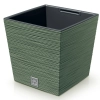 Doniczka FURU Square Low DFS300 30x30 h29 - Ziemisty zielony