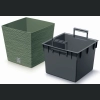 Doniczka FURU Square Low DFS300 30x30 h29 - Ziemisty zielony