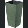 Doniczka FURU Square DFSH300 30x30 h55 - Ziemisty zielony