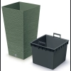 Doniczka FURU Square DFSH300 30x30 h55 - Ziemisty zielony