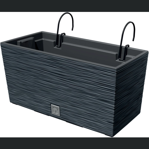 Skrzynka balkonowa FURU Case W DFC400W + haki 40x18 h20 - Antracytowa