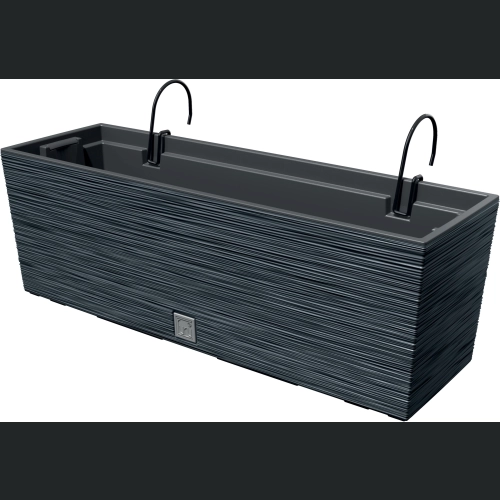 Skrzynka balkonowa FURU Case W DFC600W + haki 58x18 h20 - Antracytowa