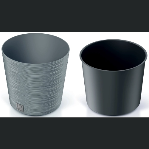 Doniczka FURU Round Low DFR250 25 h25 - Beton