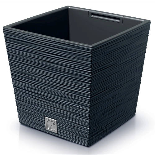 Doniczka FURU Square Low DFS240 24x24 h23 - Antracytowa