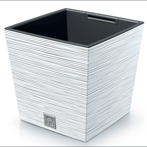 Doniczka FURU Square Low DFS240 24x24 h23 - Biała