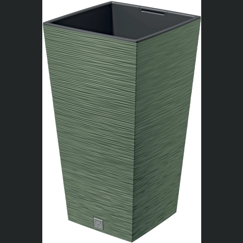 Doniczka FURU Square DFSH265 26x26 h50 - Ziemisty zielony