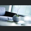 Doniczka Beton Bowl DKB370 37 h22 - Czarny beton