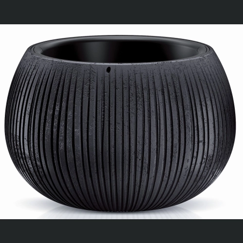 Doniczka Beton Bowl DKB240 24 h16 - Czarny beton