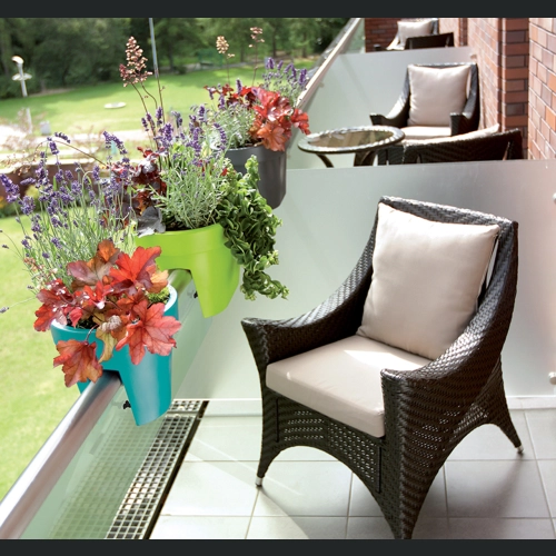 Donica balustradowa Lofly DLOFR400 40x27 h25 - Fuksja