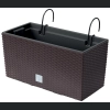 Skrzynka balkonowa Rato rattan DRC400W + haki - Umbra